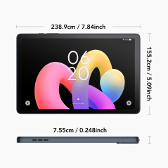 TCL Tablette Tab 10 Gen 4, écran IPS 10,1", 4 Go + 128 Go, Batterie de 6000 mAh avec Charge Rapide de 18 W, IP54
