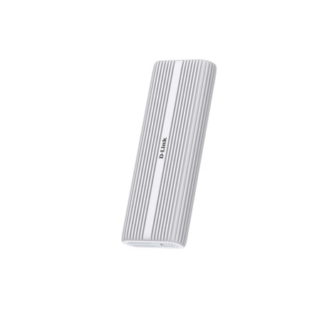 D-Link DSP-411 Boîtier SSD M.2 NVMe USB-C 4.0, Vitesse 40 Gbps, Jusqu’à 8TB, Refroidissement Ventilateur MagLev, Boîtier en Alli