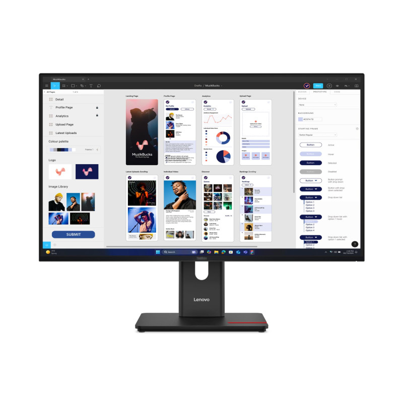 Lenovo ThinkVision T32UD-40 - LED-Monitor - 81.3 cm (32")