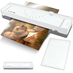 OLYMPIA A 120 Combo Plastifieuse A4 | Plastifieuse compacte avec coupe-papier intégré | Pour films de plastification de 80 à 125