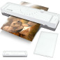 OLYMPIA A 120 Combo Plastifieuse A4 | Plastifieuse compacte avec coupe-papier intégré | Pour films de plastification de 80 à 125 OLYMPIA A 120 Combo Plastifieuse A4 | Plastifieuse compacte avec coupe-papier intégré | Pour films de plastification de 80 à 125