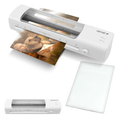 GENIE LA 450 T Plastifieuse A4 | Plastifieuse à chaud avec fenêtre de visualisation et éclairage LED | Plastifieuse avec films d