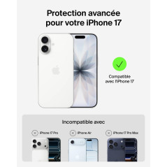 Belkin SheerForce Grip Coque iPhone 17, Coque de Protection Compatible MagSafe, Design Fin, Protection avec Rainures Antidérapan