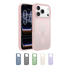 Belkin SheerForce Grip Coque iPhone 17 Pro, Coque de Protection Compatible MagSafe Design Fin, Protection avec Rainures Antidéra