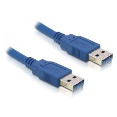 DeLOCK USB 3.0-A Male/Male - 3m câble USB USB A Bleu