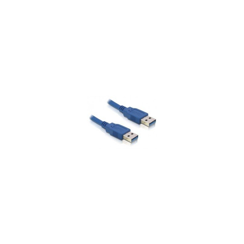 DeLOCK USB 3.0-A Male/Male - 3m câble USB USB A Bleu