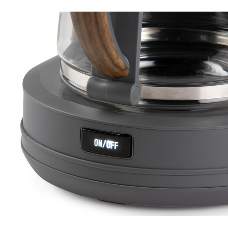 DOMO DO754K Cafetière Electrique avec Filtre - 10 Tasses - 1,25L - Plaque Chauffante - Système Anti-goutte - Cafetière avec Filt