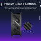 ASUS ROG Strix Helios II GX601S - Chassis EATX Gaming en Aluminium, Design Grille Diamant, 4 Ventilateurs, Gestion vertatile des