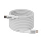 Club3D CAC-3032 USB-C Bobine magnétique 240 W PD3.1 Câble blanc 2 m Charge rapide Club3D CAC-3032 USB-C Bobine magnétique 240 W PD3.1 Câble blanc 2 m Charge rapide