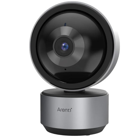 ARENTI DOME1-N Caméra intérieure intelligente Wi-Fi 5 MP avec fonction panoramique et inclinaison, vision nocturne, audio bidire
