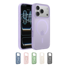 Belkin SheerForce Grip Coque iPhone 17 Pro, Coque de Protection Compatible MagSafe Design Fin, Protection avec Rainures Antidéra