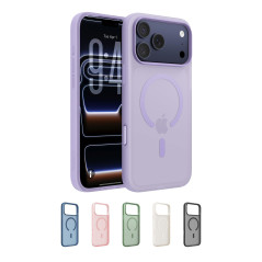 Belkin SheerForce Grip Coque iPhone 17 Pro Max, Coque de Protection Compatible MagSafe, Design Fin, Protection avec Rainures Ant