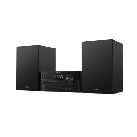 Philips TAM4555M2 Système de microchaîne hi-fi – 100 W, enceintes Bass Reflex, DAB+/FM, CD, USB, entrée audio, Bluetooth 5.4, Au