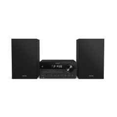 Philips TAM4555M2 Système de microchaîne hi-fi – 100 W, enceintes Bass Reflex, DAB+/FM, CD, USB, entrée audio, Bluetooth 5.4, Au