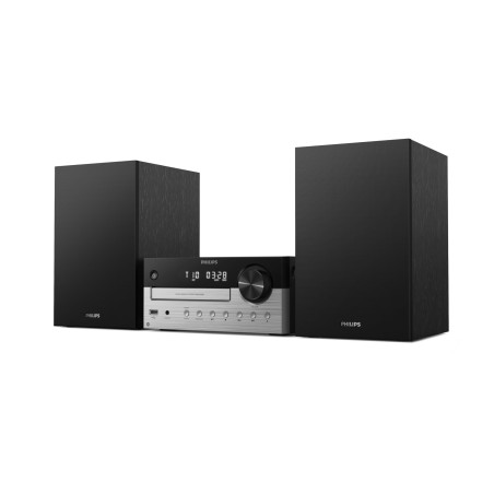 Philips TAM4205M2 Système de microchaîne Hi-FI – 80 W, Enceintes Bass Reflex, CD, FM, USB, entrée Audio, Bluetooth 5.4, Auracast