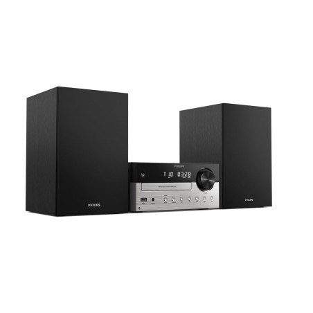 Philips TAM4205M2 Système de microchaîne Hi-FI – 80 W, Enceintes Bass Reflex, CD, FM, USB, entrée Audio, Bluetooth 5.4, Auracast