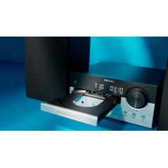 Philips TAM4205M2 Système de microchaîne Hi-FI – 80 W, Enceintes Bass Reflex, CD, FM, USB, entrée Audio, Bluetooth 5.4, Auracast