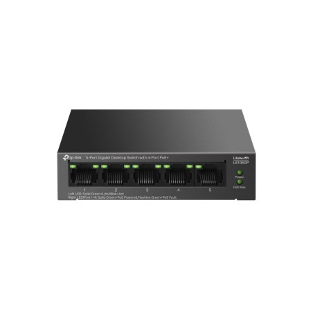 COMMUTATEUR GIGABIT DE Bureau À 5 Ports avec 4 Ports POE+