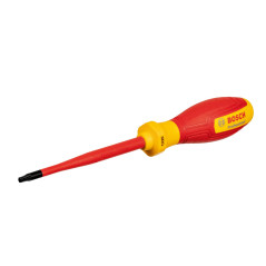 Bosch Professional tournevis VDE plat TX20x100 (certifié jusqu'à 1 000 V, isolé avec un élastomère thermoplastique (TPE))