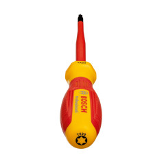 Bosch Professional tournevis VDE plat TX20x100 (certifié jusqu'à 1 000 V, isolé avec un élastomère thermoplastique (TPE))
