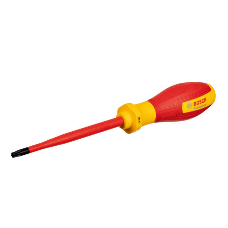 Bosch Professional tournevis VDE plat TX30x125 (certifié jusqu'à 1 000 V, isolé avec un élastomère thermoplastique (TPE))