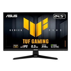 Moniteur de Jeu TUF Gaming Series 5 VG259QMR5A – Écran IPS Full HD 24,5 Pouces, 310 Hz (OC), 0,3 ms, Compatible G-Sync, AMD Free
