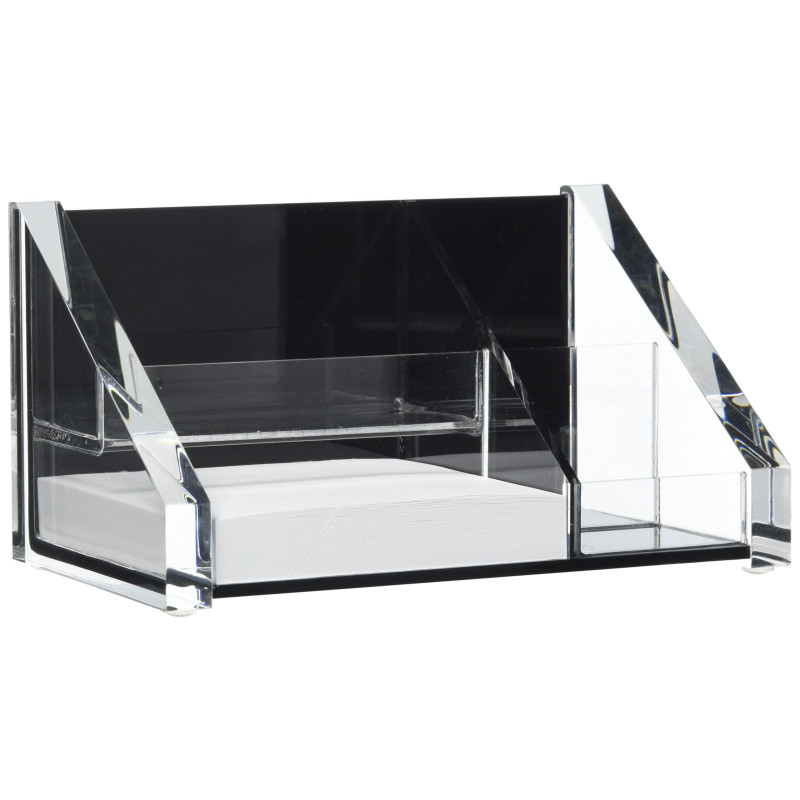 Wedo 605101 Multipot acryl avec cube mémo Transparent/Noir Wedo 605101 Multipot acryl avec cube mémo Transparent/Noir