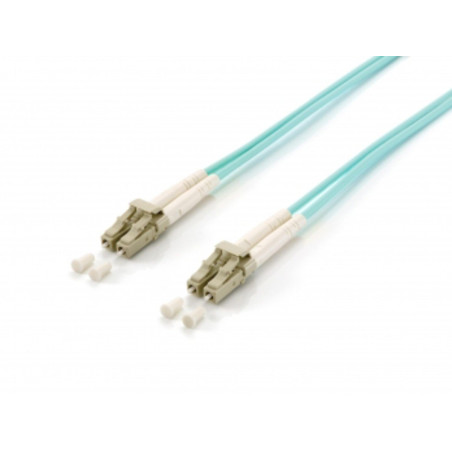 Equipo 255412 Câble Fibre Optica 2 m OM3 LC Turquesa - Câble Fibre Optique (2 m, OM3, LC, LC, connecteur de connecteur, Turquois