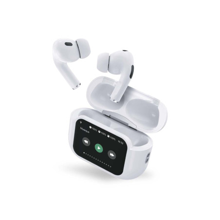 Force Power Écouteurs Bluetooth 5.3 sans Fil Play Touch XL avec Écran Tactile, Casque Bluetooth sans Fil Anti Bruit (ANC), 38h A