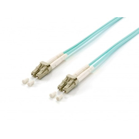 Equipo 255412 Câble Fibre Optica 2 m OM3 LC Turquesa - Câble Fibre Optique (2 m, OM3, LC, LC, connecteur de connecteur, Turquois