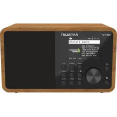 TELESTAR Top 200 – Radio Dab Plus -Internet (Mono, 10 W, Bluetooth Audio-Streaming & Fonction émetteur, Enregistrement USB, syst