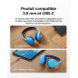 Belkin SoundForm Mini Casque Audio Enfant Filaire avec connecteurs USB-C et 3,5 mm, Micro et Autocollants, Volume de 85dB Max., Belkin SoundForm Mini Casque Audio Enfant Filaire avec connecteurs USB-C et 3,5 mm, Micro et Autocollants, Volume de 85dB Max.,