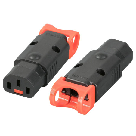 IEC Lock+ PA130100BK, le premier connecteur IEC320-C13 verrouillable et recâblé au monde. Plus besoin de débrancher ou de déconn