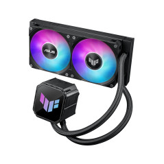 ASUS TUF Gaming LC III 240 ARGB CPU liquide tout-en-un (deux ventilateurs préinstallés, Aura ARGB, tuyaux de 400 mm, prise en ch