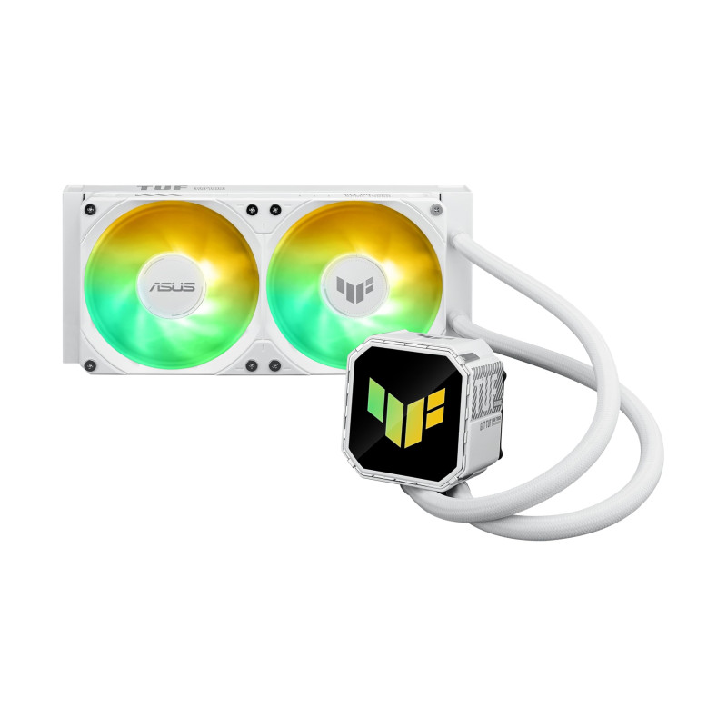 ASUS TUF Gaming LC III 240 ARGB White All-in-One Liquid CPU Refroidissement à eau (deux ventilateurs préinstallés, Aura ARGB, tu ASUS TUF Gaming LC III 240 ARGB White All-in-One Liquid CPU Refroidissement à eau (deux ventilateurs préinstallés, Aura ARGB, tu