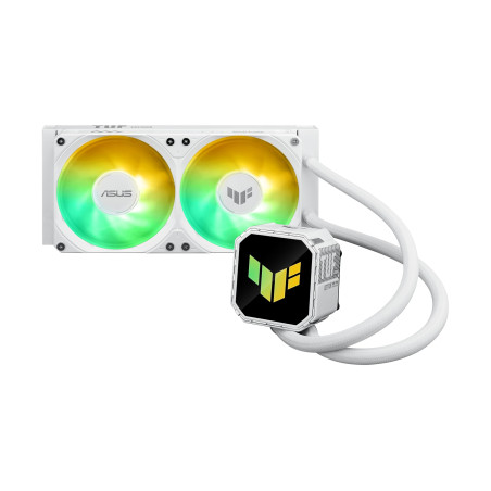 ASUS TUF Gaming LC III 240 ARGB White All-in-One Liquid CPU Refroidissement à eau (deux ventilateurs préinstallés, Aura ARGB, tu