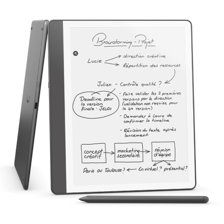 Amazon Kindle Scribe (64 Go) | Écran repensé avec bordures uniformes | Écriture dans les livres et documents | Stylet premium in