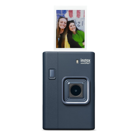 INSTAX Mini LiPlay+ Bleu Nuit Appareil Photo numérique instantané Hybride et imprimante Photo, écran LCD 6 x 4 cm, Fonction d'en