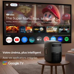 Philips, Neopix 950 Smart, Vidéoprojecteur Home cinéma, 2 LCD Full HD 1920 x 1080p, 1400 Lumens Ainsi, Google TV, Mode Miroir, W