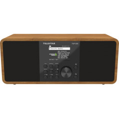 TELESTAR Top 250 – Radio Dab+/Internet (stéréo, 2 × 10 W, Bluetooth Audio-Streaming & Fonction d’Envoi, Enregistrement USB, syst