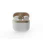 Gembird GMB-Audio Écouteurs Intra-Auriculaires TWS sans Fil, Blanc/Doré - Bluetooth 5.0 Avancé, Autonomie de Batterie Étendue, A Gembird GMB-Audio Écouteurs Intra-Auriculaires TWS sans Fil, Blanc/Doré - Bluetooth 5.0 Avancé, Autonomie de Batterie Étendue, A