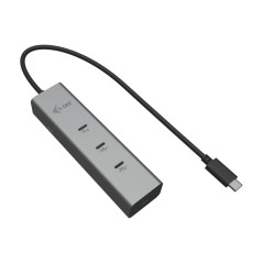 i-tec Concentrateur métallique de charge USB-C à 5 ports avec vidéo USB-C 8K et alimentation 85 W
