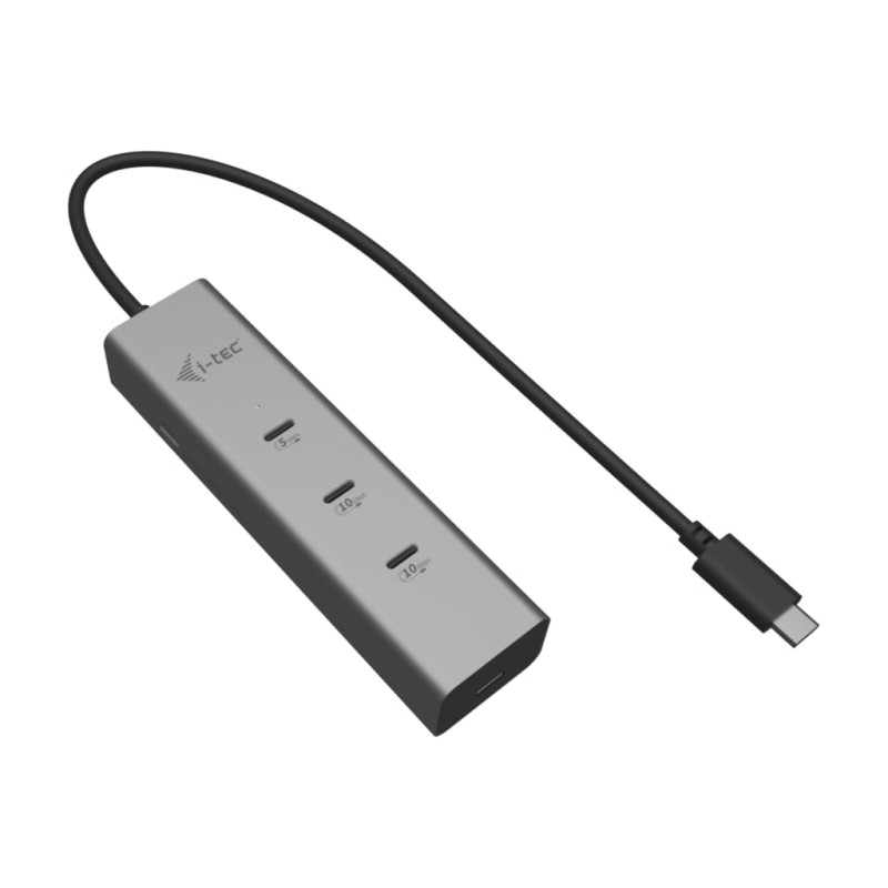 i-tec Concentrateur métallique de charge USB-C à 5 ports avec vidéo USB-C 8K et alimentation 85 W i-tec Concentrateur métallique de charge USB-C à 5 ports avec vidéo USB-C 8K et alimentation 85 W
