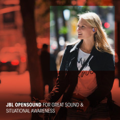 JBL Sense Lite True Wireless écouteurs Ouverts sans Fil, Conception Crochet d'oreille, Conduction aérienne, JBL OpenSound, 32 h 