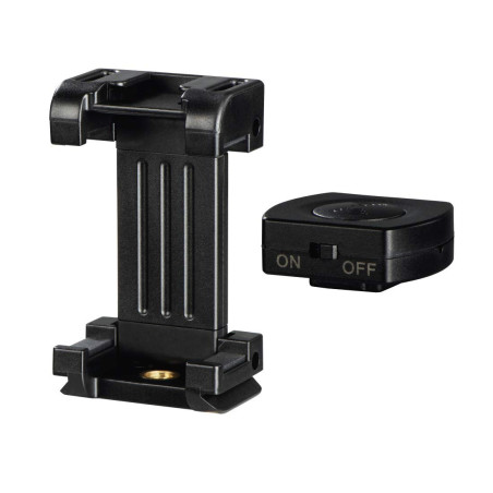 Hama Support Universel trépied Pro II (pour Smartphones d’Une Largeur de 4,8 cm à 9,5 cm, Poids de 40 g, Filetage trépied 1/4", 