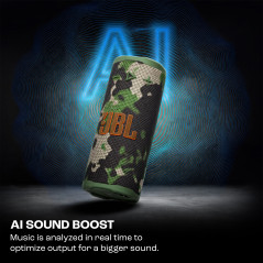 JBL Grip, Enceinte Bluetooth compacte, AI Sound Boost, étanche, resistante à la poussière IP68, éclairage d’ambiance, 14 h d’aut