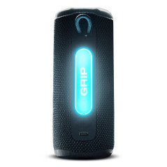 JBL Grip, Enceinte Bluetooth compacte, AI Sound Boost, étanche et resistante à la poussière IP68, éclairage d’Ambiance, 14 h d’a