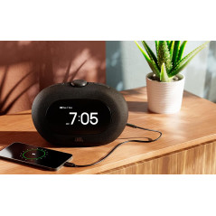 JBL Horizon 3, Radio-réveil numérique Dab+/FM, Bluetooth, Alarme Effet Lever de Soleil, Port de Charge USB-C, Alimentation Secte