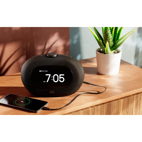 JBL Horizon 3, Radio-réveil numérique Dab+/FM, Bluetooth, Alarme Effet Lever de Soleil, Port de Charge USB-C, Alimentation Secte