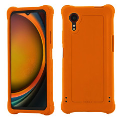 MOBILIS Coque Compatible avec Galaxy XCover 7 - Housse Etui Protection Bumper Anti-Choc, Antimicrobienne, Orange Fluo Haute Visi